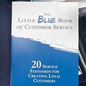 The Little Blue Book of Customer Service - Blue & White